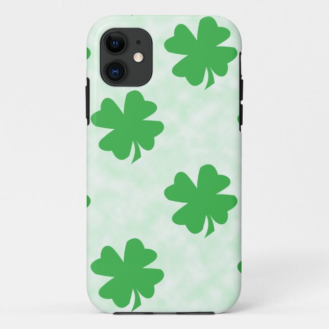 Lucky four leaf clovers Case-Mate iPhone case (Back)