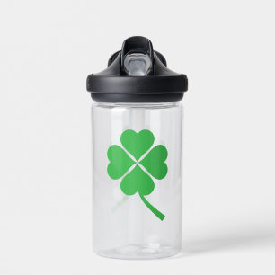 Lucky Four Leaf Shamrock Design-87906 Water Bottle