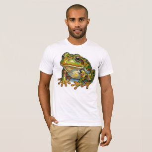 Lucky Frog Colourful Art Good Fortune Symbol Gift T-Shirt