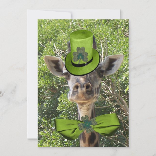 Lucky Giraffe Invitation (Front)