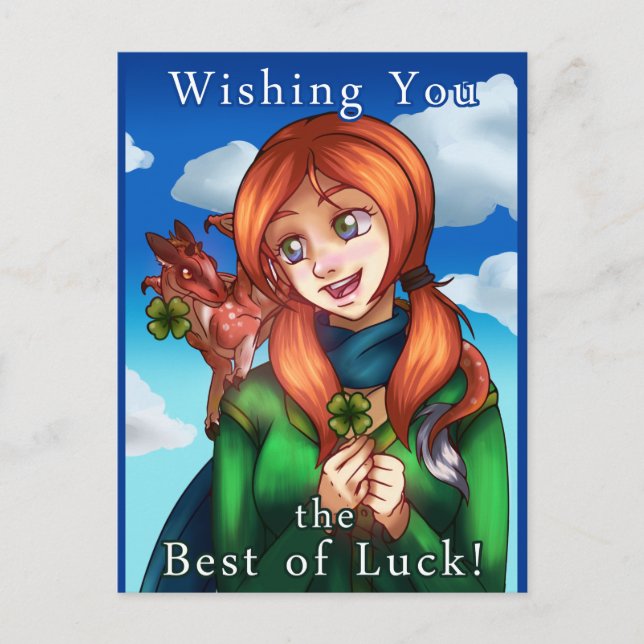 Lucky Girl Card (Front)