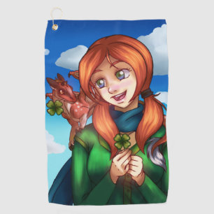 Lucky Girl  Golf Towel