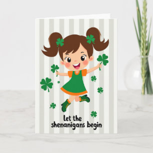 Lucky Girl Shenanigans Card