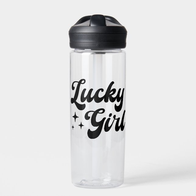 Lucky Girl Water Bottle (Front)