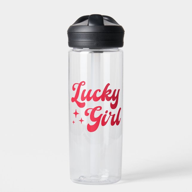 Lucky Girl Water Bottle (Front)