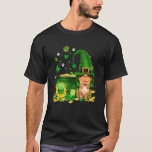 Lucky Gnome U2013 Gnome Hug Pomeranian Dog St Patr T-Shirt