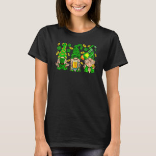 Lucky Gnomes Shamrock C Irish St Patrick's Day T-Shirt