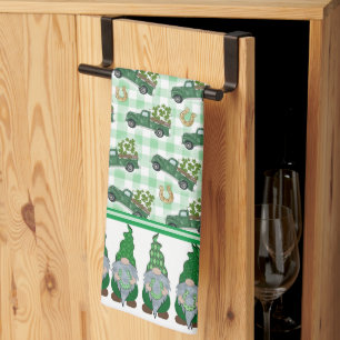 Lucky Gnomes  Tea Towel