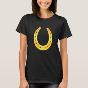 Lucky Golden Horseshoe St Patracks Day Good Luck T-Shirt
