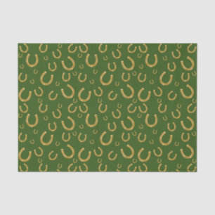 Lucky golden horseshoes  tissue paper