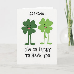 Lucky Grandma Love Card