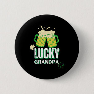 Lucky Grandpa St Patrick s Day 6 Cm Round Badge