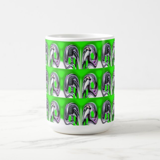 Lucky green coffee mug (Center)