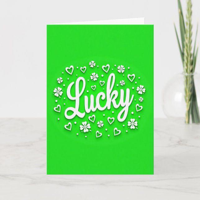 Lucky Green Fortune Card (Front)