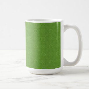 Lucky Green Icons Pattern Coffee Mug