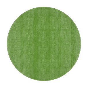 Lucky Green Icons Pattern Cutting Board
