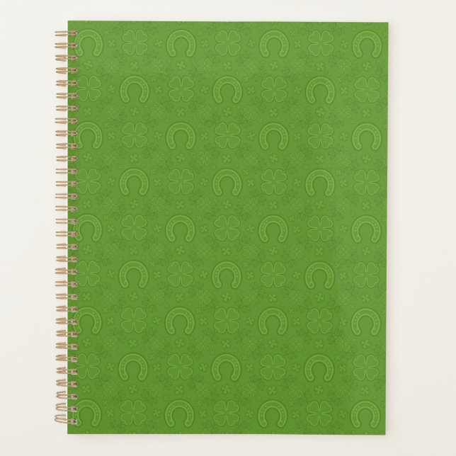 Lucky Green Icons Pattern Planner (Front)