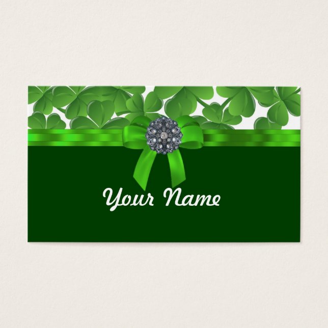 Lucky green shamrock pattern (Front)