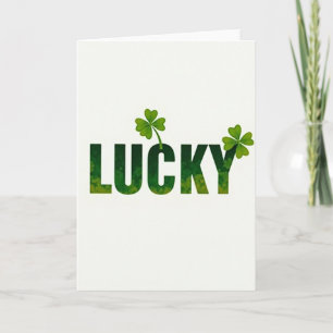 Lucky Greenery Greeting Card