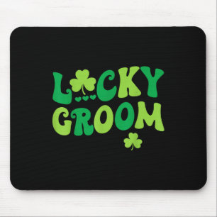 Lucky Groom Bride Couples Matching Wedding St Patr Mouse Mat