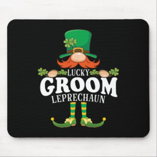 Lucky Groom Leprechaun Funny St. Patricks Day Mouse Mat