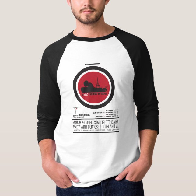 Lucky Guy Raglan T-Shirt (Front)