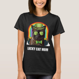 Lucky Havana Brown Cat Mum St Patricks Day T-Shirt
