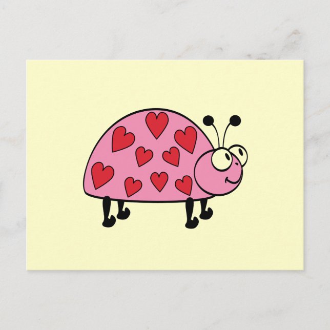 Lucky Heart Bug Tshirts and Gifts Postcard (Front)