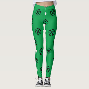 Lucky Hearts Shamrock Leggings