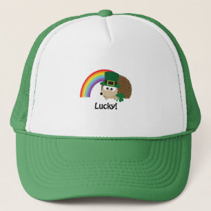 Lucky Hedgehog Leprechaun Trucker Hat