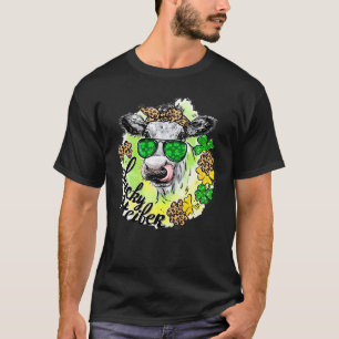 Lucky Heifer Lucky Cow Shamrock Animal Farm St Pat T-Shirt