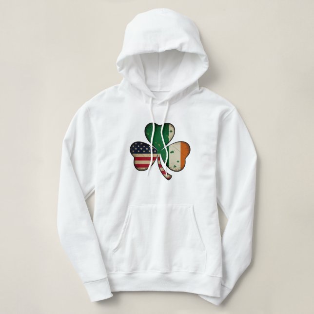 "Lucky Heritage" 🍀🇺🇸🇮🇪 Hoodie (Design Front)