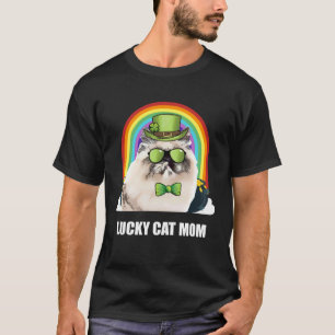 Lucky Himalayan Cat Mum St Patricks Day T-Shirt