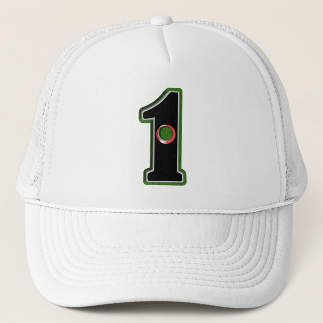Lucky Hole in One Trucker Hat (Front)