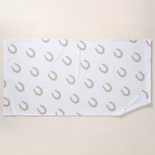 Lucky Horse Shoe Beach Towel