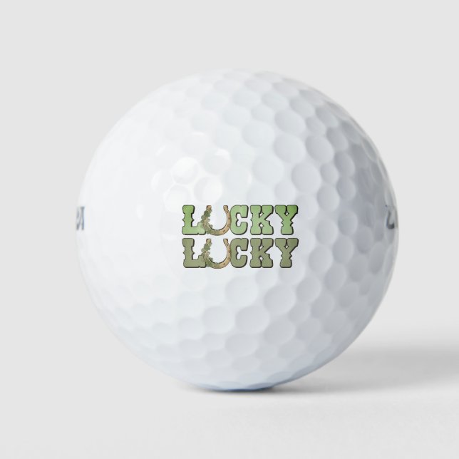Lucky Horse Shoe Golf Balls (Front)