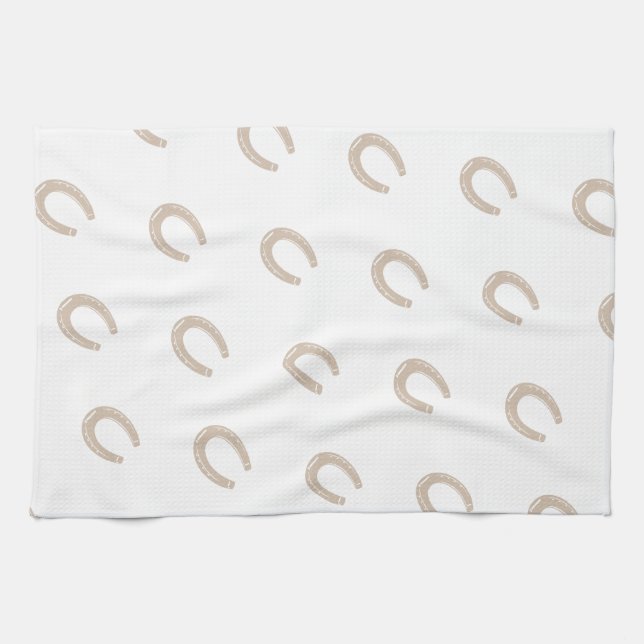 Lucky Horse Shoe Tea Towel (Horizontal)