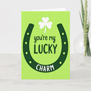 Lucky Horseshoe Charm Card