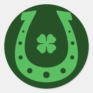 Lucky Horseshoe Classic Round Sticker