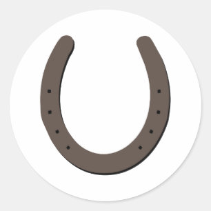 Lucky Horseshoe Classic Round Sticker