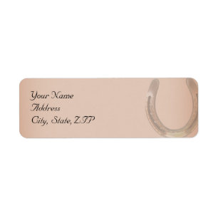 Lucky Horseshoe on Brown Leather