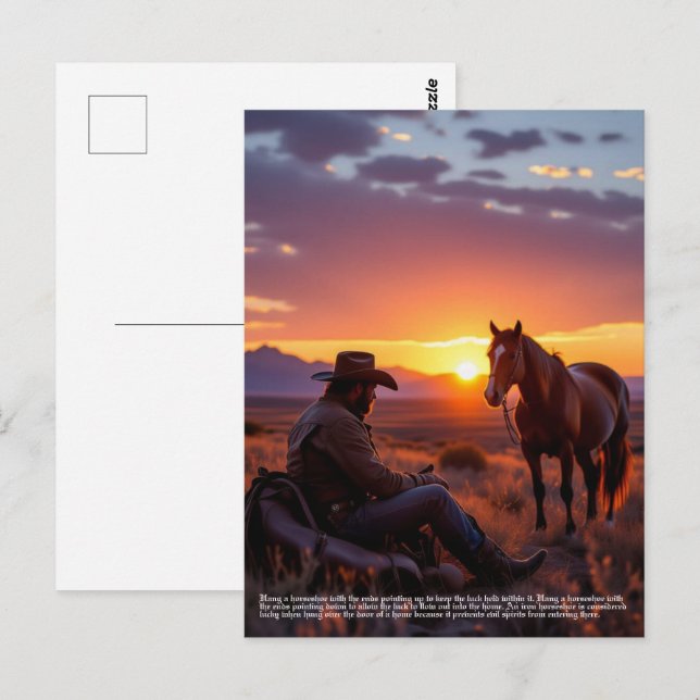 Lucky Horseshoe  Postcard (Front/Back)