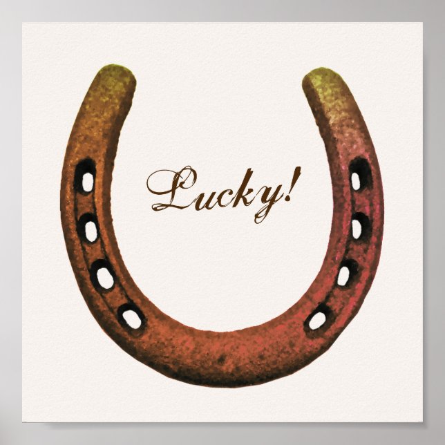 Lucky! Horseshoe Print (Front)