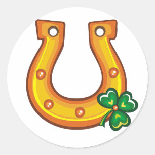 Lucky Horseshoe St. Patrick's Day Sticker