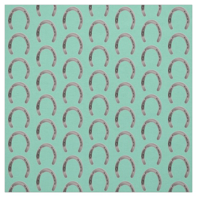 Lucky Horseshoes Fabric (Swatch)