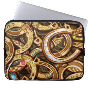 Lucky Horseshoes  Laptop Sleeve