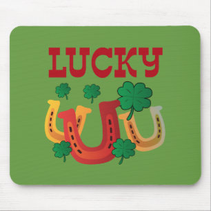 Lucky Horseshoes Mouse Mat