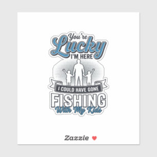 Lucky Im Here Family Fishing Vintage Shirt Design