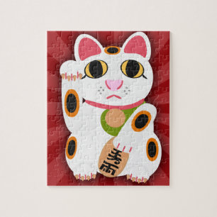 Lucky in Life Cat Jigsaw Puzzle