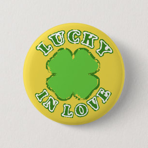Lucky In Love 6 Cm Round Badge